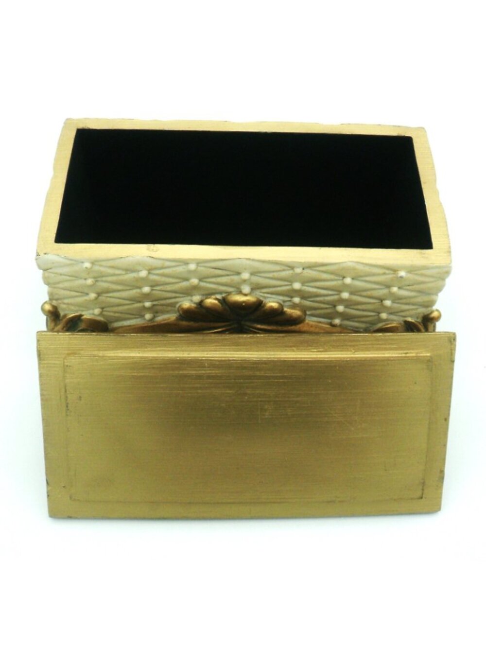 Hollywood Regency Style Weighted Ornate Jewelry Valet Dresser Box - Picture 5 of 11